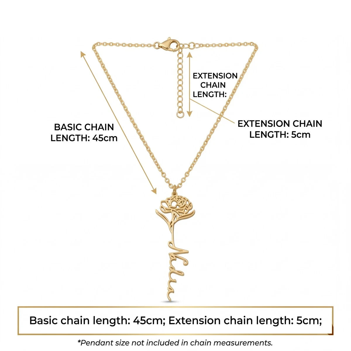 قلادة اسم شخصية باللغتين العربية والإنجليزية مع حجر الميلاد #3ZX