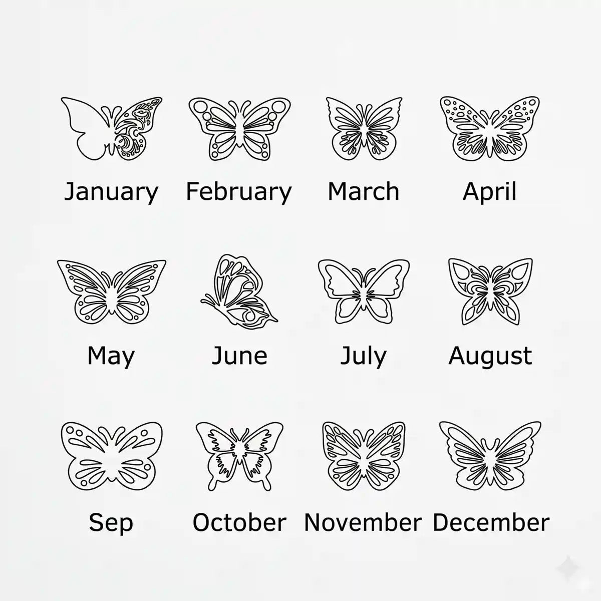 قلادة اسم مخصصة بفراشة الميلاد - عربي وإنجليزي
