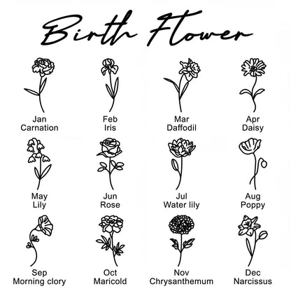 قلادة اسم شخصية باللغتين العربية والإنجليزية مع حجر الميلاد #3ZX