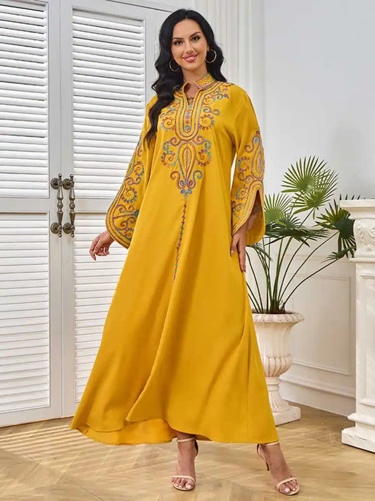Rope Embroidery Eid Caftan Kaftan Dress #25MT228