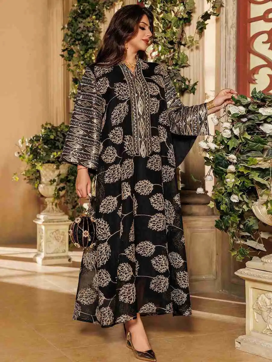 Eid Sequins Embroidery Doris Caftan Kaftan Dress #25S68
