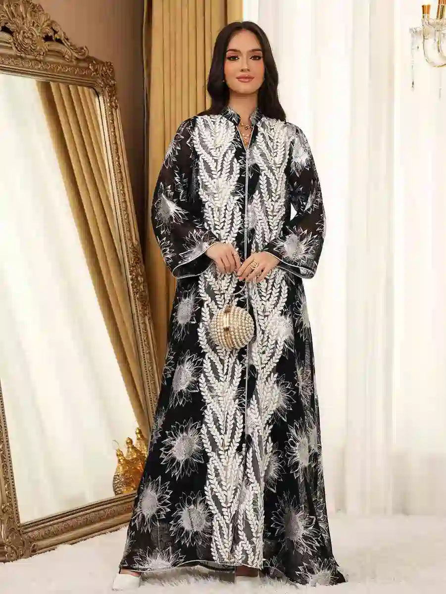 فستان العيد جلابية تطريز قفطان قفطان فستان #25498