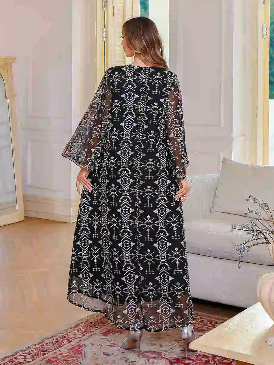 Eid Dress Embroidery Middle East Arab Caftan Kaftan Dress #25131