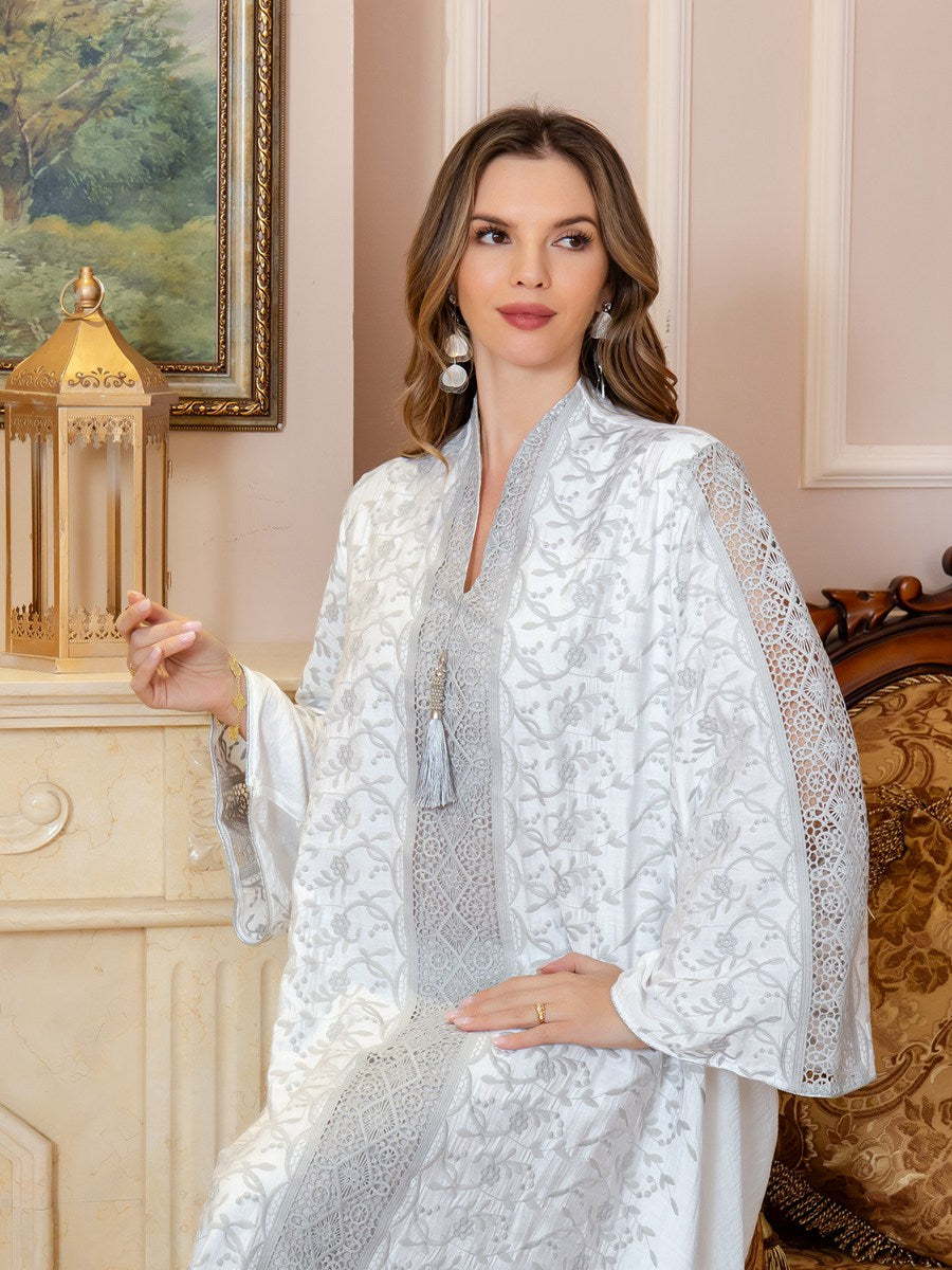 Embroidery Eid Dress Caftan Kaftan Jalabiya #26165