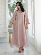Eid Sequins Embroidery Doris Caftan Kaftan Dress #25S68