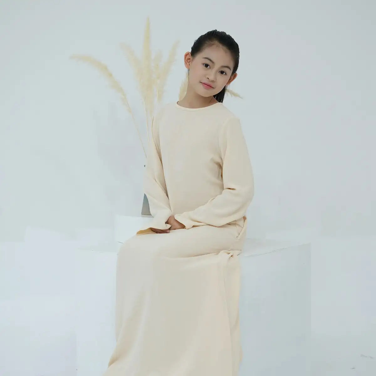 Middle East Arab Kid Girl Abaya Inner Dress Underdress