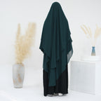 Muslim Women Extra Long Chiffon Khimar Full Length Nikah And Prayer Khimar #26H916