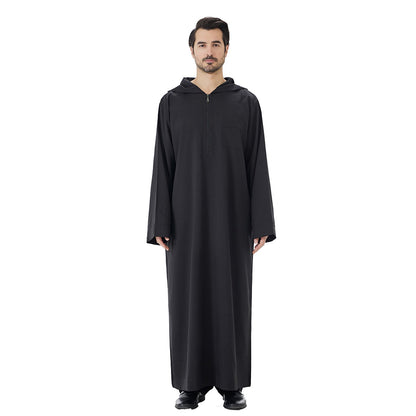 Islamic Muslim Arabic Hooded  Thobe Jubba Djellaba For Men #26T848