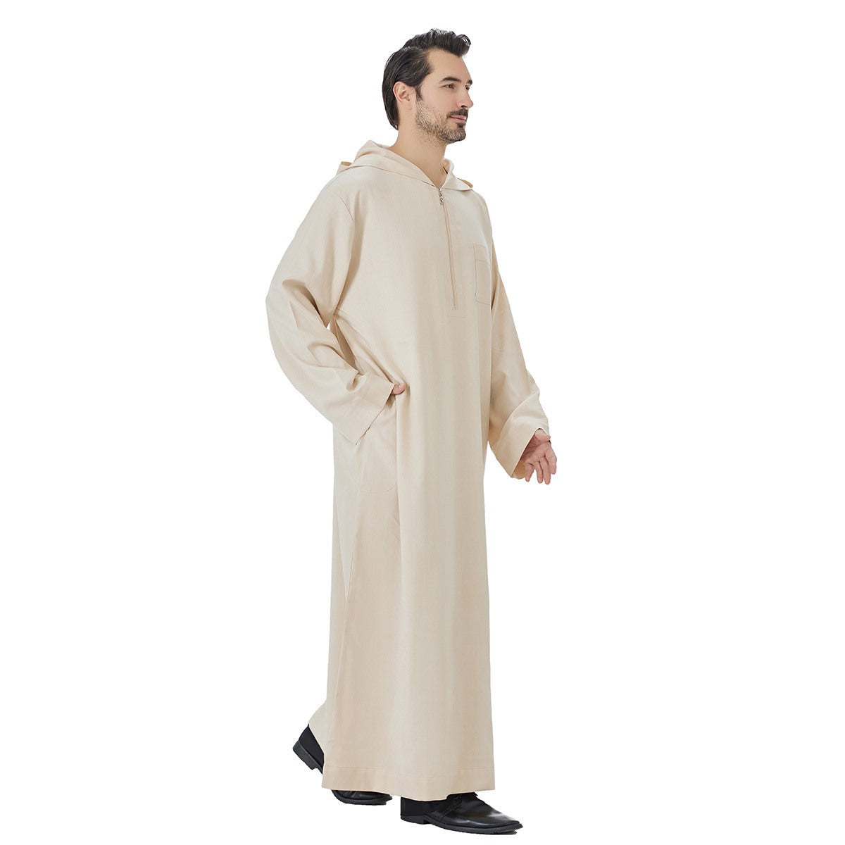 Islamic Muslim Arabic Hooded  Thobe Jubba Djellaba For Men #26T848