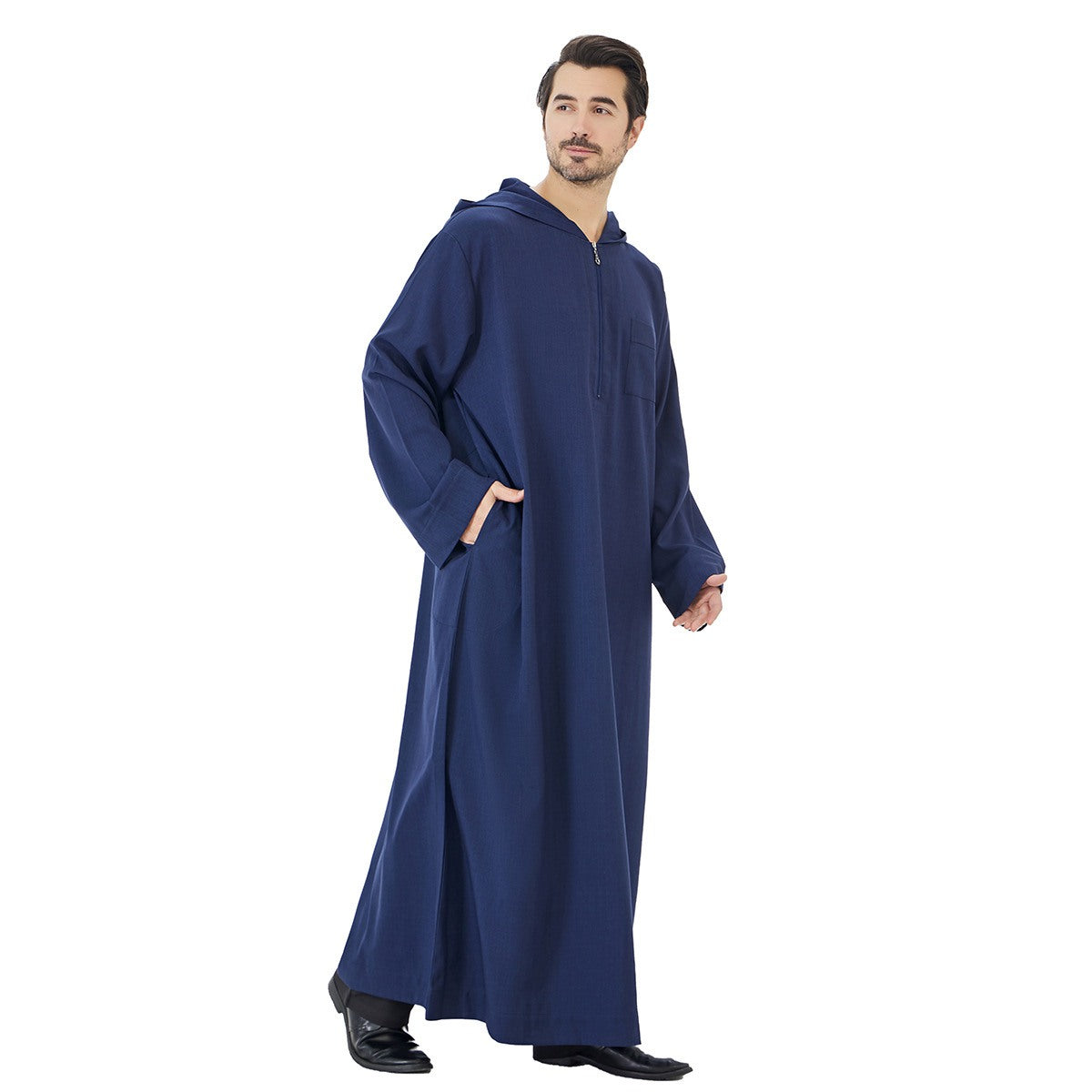 Islamic Muslim Arabic Hooded  Thobe Jubba Djellaba For Men #26T848