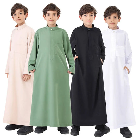 ثوب عربي للأولاد من الشرق الأوسط مع جيب #B24886