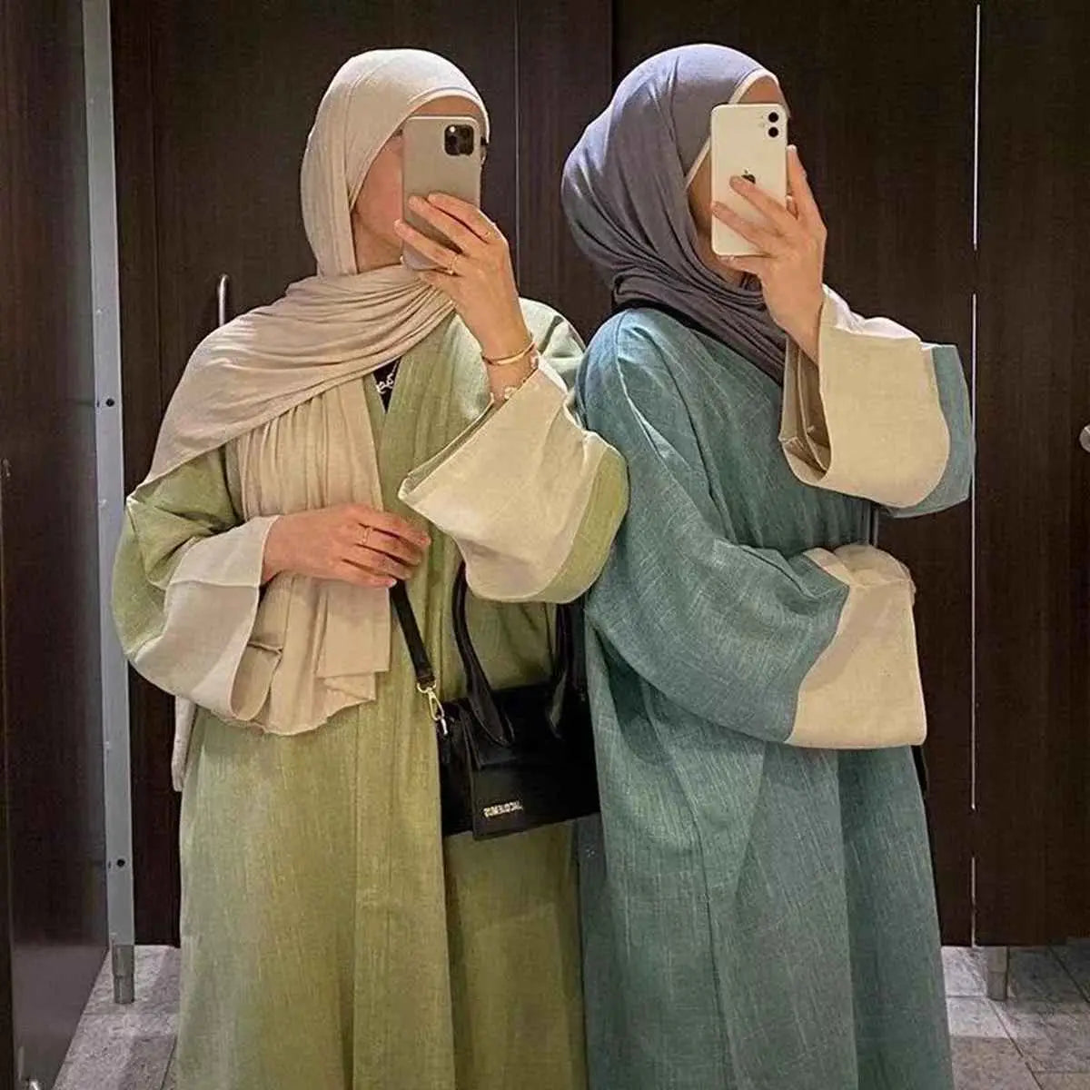 فستان عباية مفتوح من الكارديجان رقم 24744