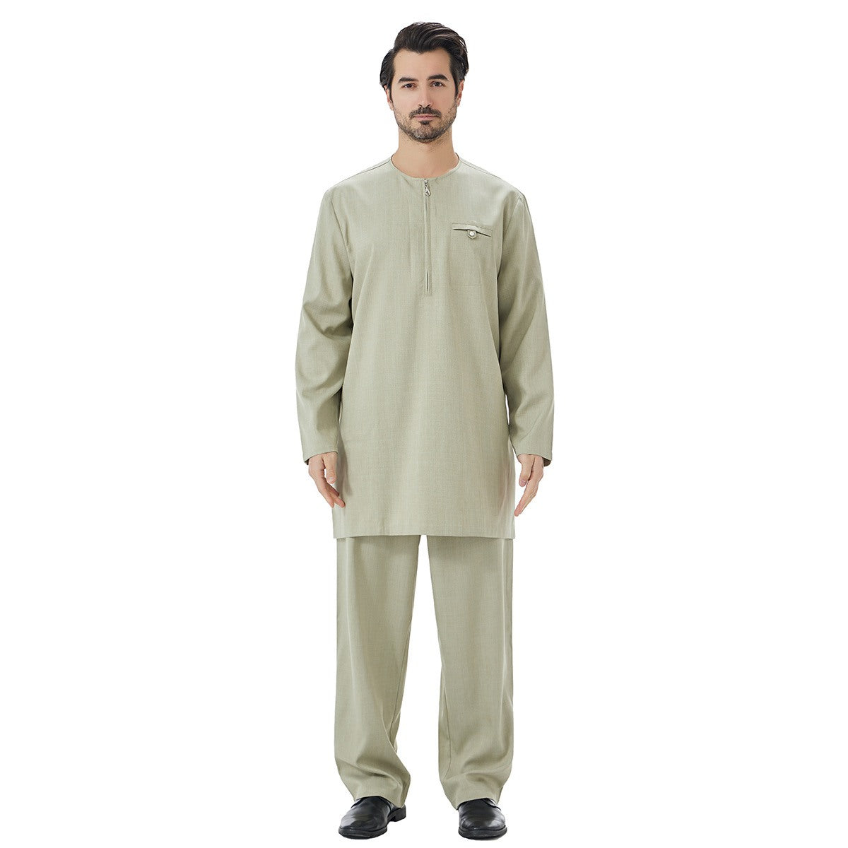 طقم قطعتين للرجال المسلمين العرب (بلوزة وبنطال) #26T849