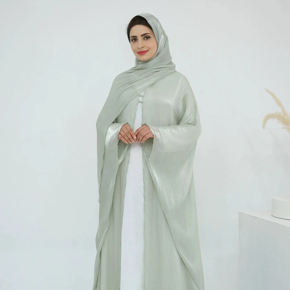 Summer Shiny Open Abaya Dress #251022