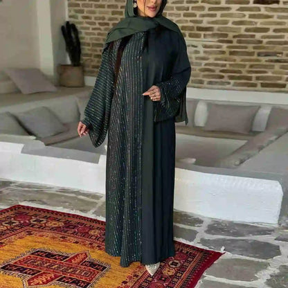 فستان عباية مفتوح بأزرار مخفية #25186
