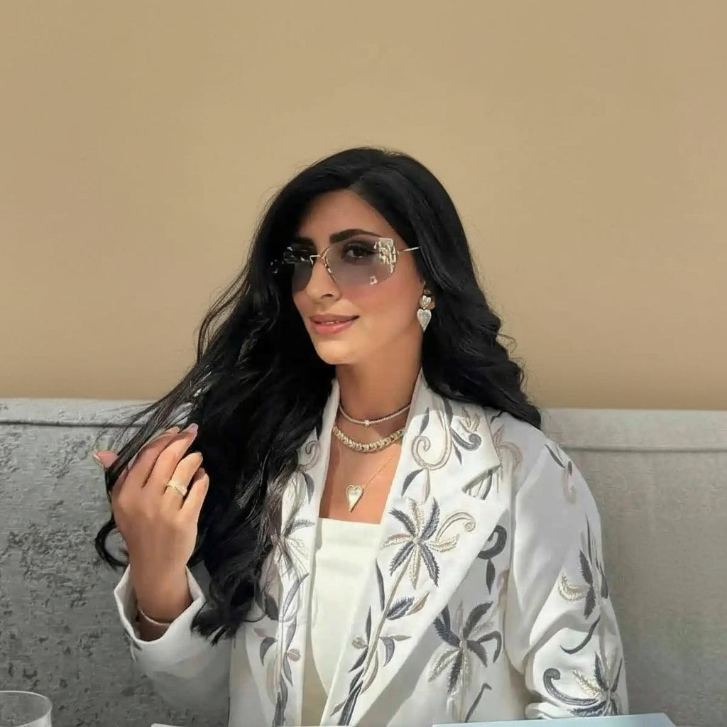 فستان عباية مفتوح من كارديجان مطرز للنساء المسلمات #25241