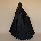 Pleated Cardigan Open Abaya Dress #25205