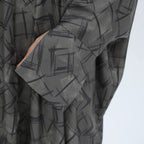 Middle East Dubai Printed Cardigan Open Abaya Dress #25983