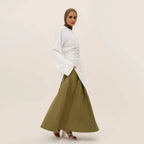 Muslim Women 2 Pieces Set Tops And Skirt Suit Set #251100