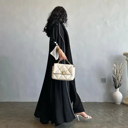 فستان عباية مفتوح من كارديجان عصري للنساء المسلمات