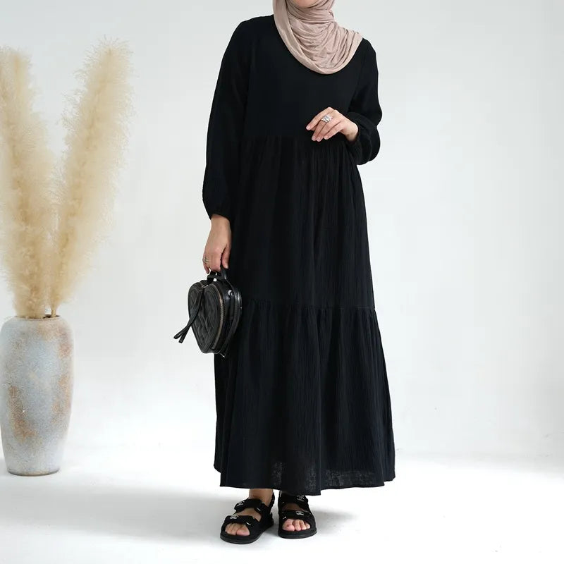 Muslim Women Winter Fall Abaya Dress