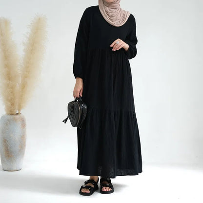 Muslim Women Winter Fall Abaya Dress