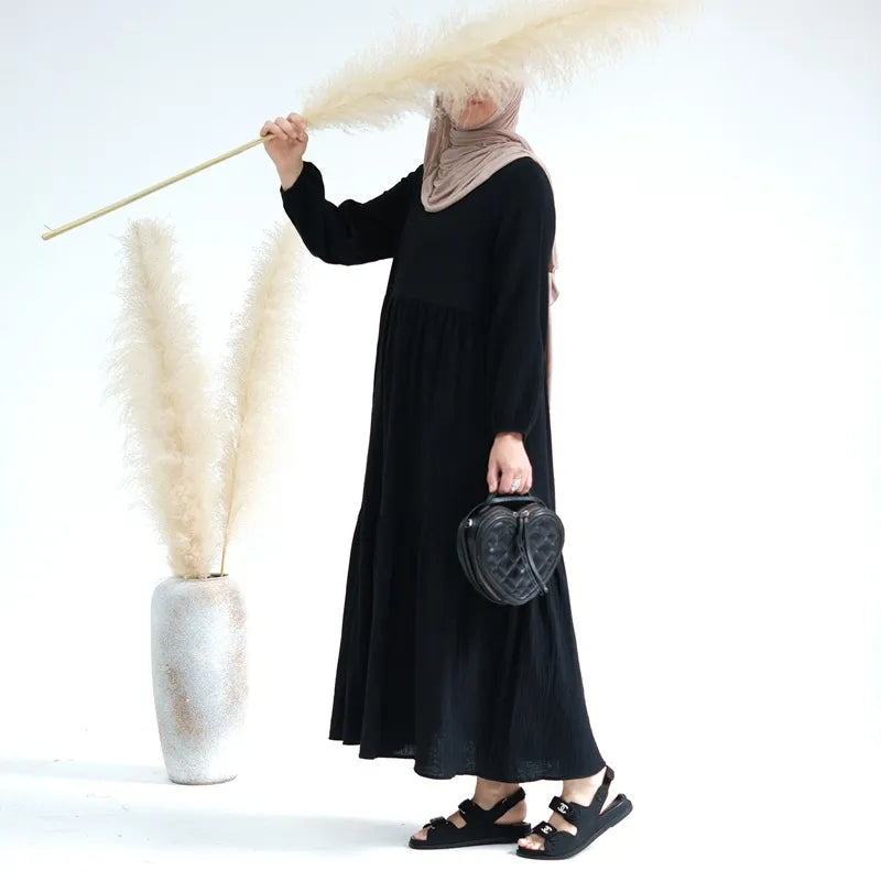 Muslim Women Winter Fall Abaya Dress