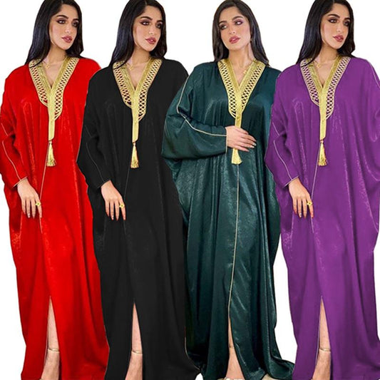 Purple, Black, Green, Red
