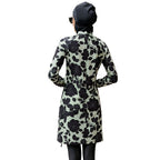 3 Pieces Set Floral Printed Islamic Burkini Bathing Suit Swimwear For Arab Muslim Women