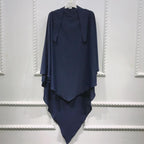 Muslim Women Long Khimar Overhead