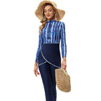 3 Pieces Set Muslim Women Swimwear Swimsuit Burkini Islamic Bathing Suit