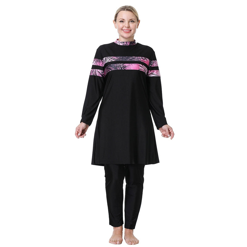 ملابس سباحة بوركيني حلال للنساء المسلمات بمقاسات كبيرة من 3XL إلى 8XL