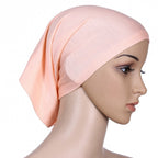 Muslim Women Mercerized Cotton Turban Hat Headwraps Hijab Caps