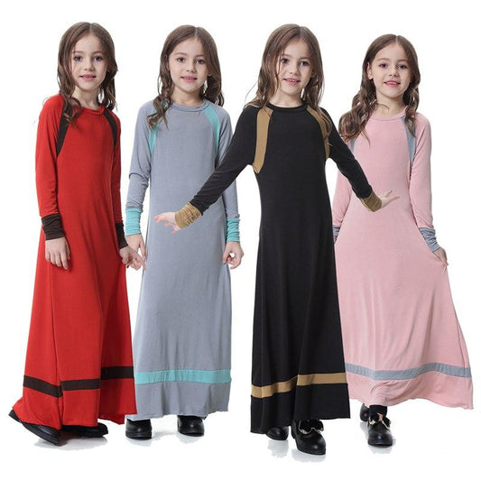 Middle East Arab Clothing Girls Outfits Abaya Dress