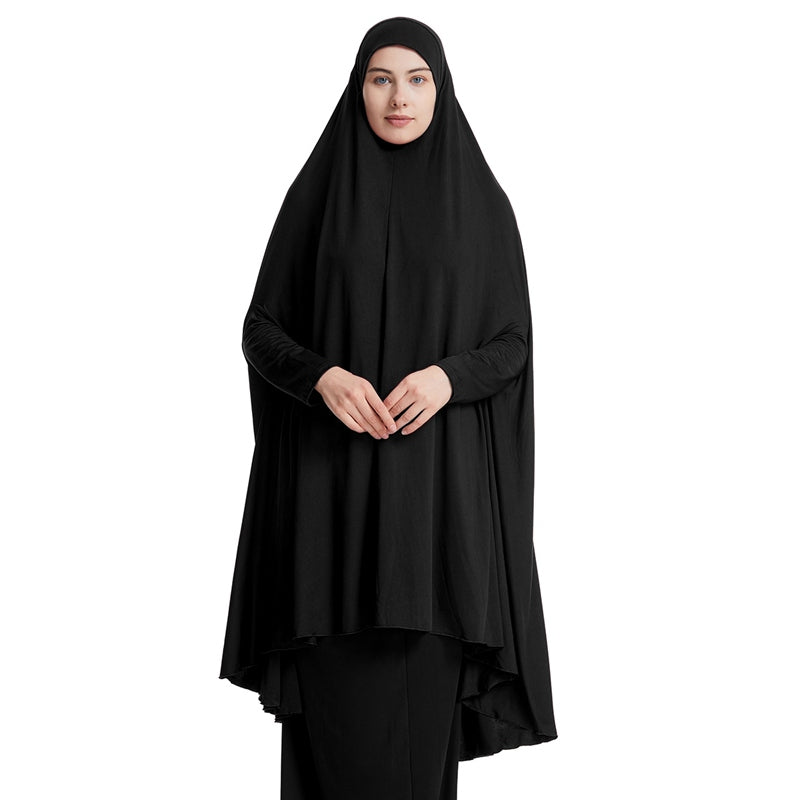 10 Color Options Muslim Women Sleeved Jilbab