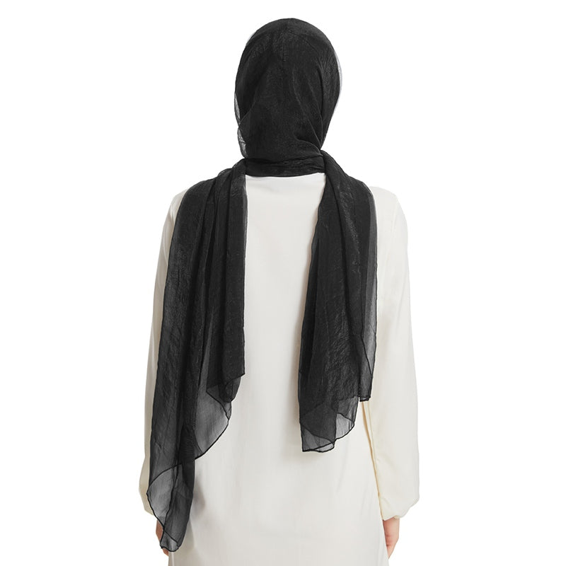 Chiffon Hijab Scarf Set With Underscarf Cap