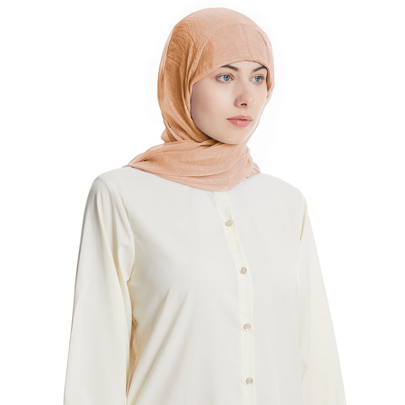 Chiffon Hijab Scarf Set With Underscarf Cap