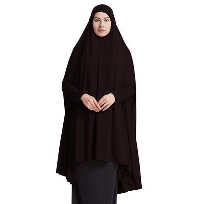 10 Color Options Muslim Women Sleeved Jilbab