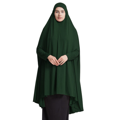 10 Color Options Muslim Women Sleeved Jilbab