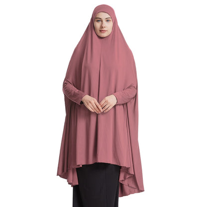 10 Color Options Muslim Women Sleeved Jilbab