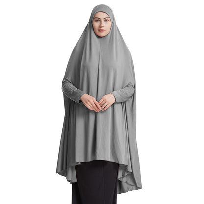 10 Color Options Muslim Women Sleeved Jilbab