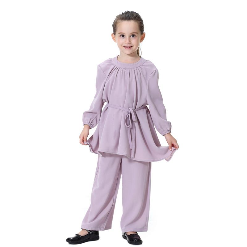 Middle East Arab Girl Clothing Set Blouse Tops And Pants