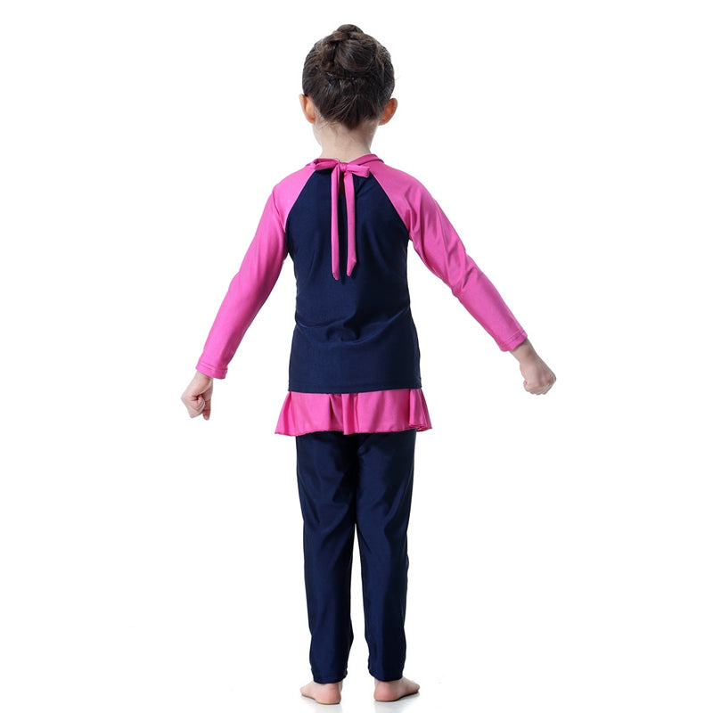 3 Pieces Set Girl Burkinis Muslim Child Swimwear Swimsuit